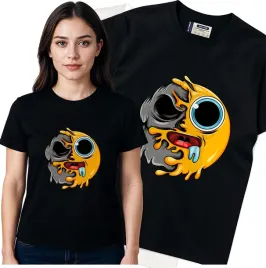 koszulka-damska-czarny-bawelna-t-shirt-m-nadruk