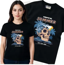koszulka-damska-czarny-bawelna-t-shirt-s-nadruk