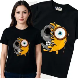 koszulka-damska-czarny-bawelna-t-shirt-m-nadruk