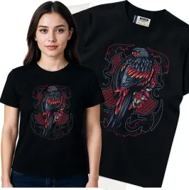 koszulka-damska-czarny-bawelna-t-shirt-xl-nadruk