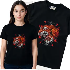 koszulka-damska-czarny-bawelna-t-shirt-s-nadruk