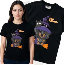 koszulka-damska-czarny-bawelna-t-shirt-m-nadruk