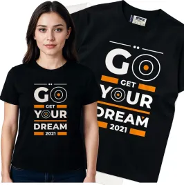 koszulka-damska-czarny-bawelna-t-shirt-s-nadruk