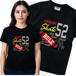 koszulka-damska-czarny-bawelna-t-shirt-l-nadruk