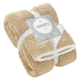 koc-narzuta-sherpa-150x200-bezowy-wafelek-baranek-z-mikrofibry-dwustronny
