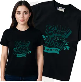 koszulka-damska-czarny-bawelna-t-shirt-m-nadruk