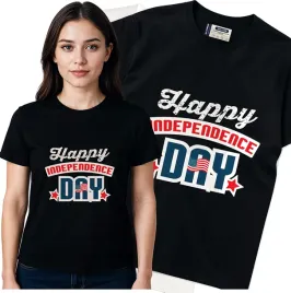 koszulka-damska-czarny-bawelna-t-shirt-m-nadruk