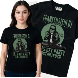 koszulka-damska-czarny-bawelna-t-shirt-m-nadruk