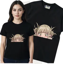 koszulka-damska-czarny-bawelna-t-shirt-s-nadruk