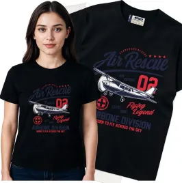koszulka-damska-czarny-bawelna-t-shirt-m-nadruk