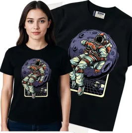 koszulka-damska-czarny-bawelna-t-shirt-m-nadruk
