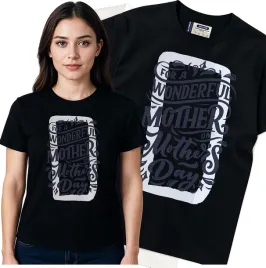 koszulka-damska-czarny-bawelna-t-shirt-s-nadruk