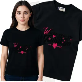koszulka-damska-czarny-bawelna-t-shirt-s-nadruk