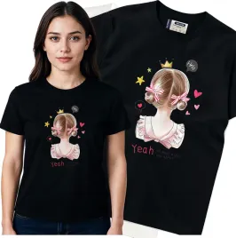 koszulka-damska-czarny-bawelna-t-shirt-s-nadruk
