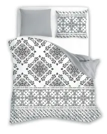 posciel-160x200-ornamenty-biala-czarna-szara-fashion-faro