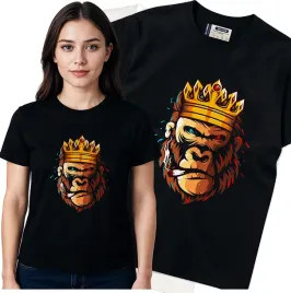 koszulka-damska-czarny-bawelna-t-shirt-m-nadruk