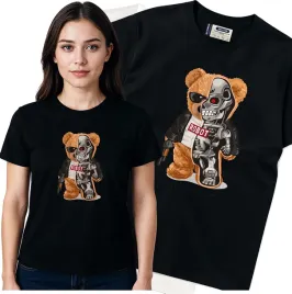 koszulka-damska-czarny-bawelna-t-shirt-s-nadruk