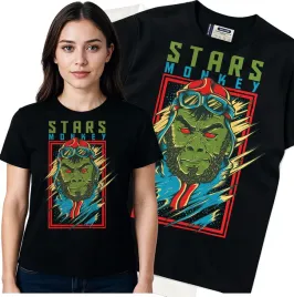 koszulka-damska-czarny-bawelna-t-shirt-l-nadruk