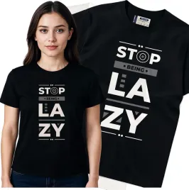 koszulka-damska-czarny-bawelna-t-shirt-m-nadruk