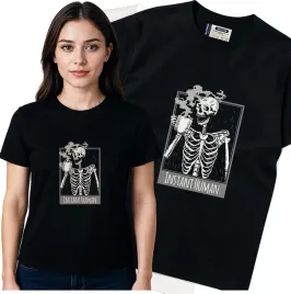 koszulka-damska-czarny-bawelna-t-shirt-m-nadruk