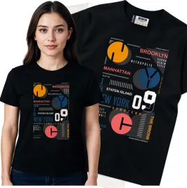 koszulka-damska-czarny-bawelna-t-shirt-m-nadruk