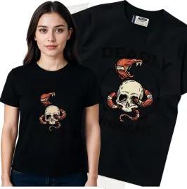 koszulka-damska-czarny-bawelna-t-shirt-m-nadruk