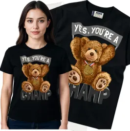 koszulka-damska-czarny-bawelna-t-shirt-m-nadruk