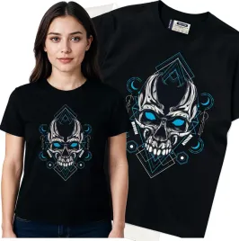 koszulka-damska-czarny-bawelna-t-shirt-m-nadruk