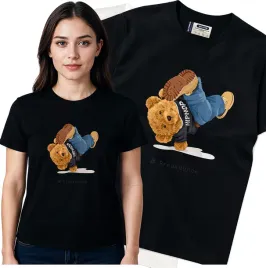 koszulka-damska-czarny-bawelna-t-shirt-m-nadruk