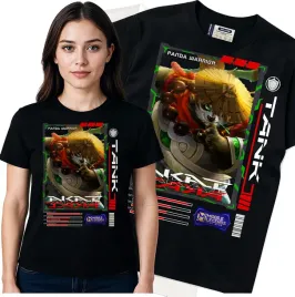 koszulka-damska-czarny-bawelna-t-shirt-m-nadruk