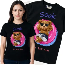 koszulka-damska-czarny-bawelna-t-shirt-m-nadruk