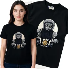 koszulka-damska-czarny-bawelna-t-shirt-s-nadruk