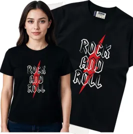 koszulka-damska-czarny-bawelna-t-shirt-m-nadruk