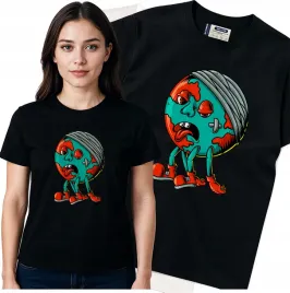 koszulka-damska-czarny-bawelna-t-shirt-l-nadruk