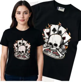 koszulka-damska-czarny-bawelna-t-shirt-s-nadruk