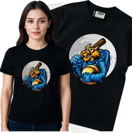 koszulka-damska-czarny-bawelna-t-shirt-m-nadruk