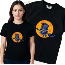 koszulka-damska-czarny-bawelna-t-shirt-m-nadruk