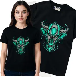 koszulka-damska-czarny-bawelna-t-shirt-s-nadruk