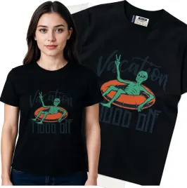 koszulka-damska-czarny-bawelna-t-shirt-s-nadruk