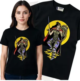 koszulka-damska-czarny-bawelna-t-shirt-s-nadruk