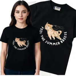 koszulka-damska-czarny-bawelna-t-shirt-m-nadruk