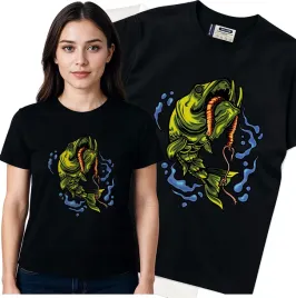 koszulka-damska-czarny-bawelna-t-shirt-s-nadruk