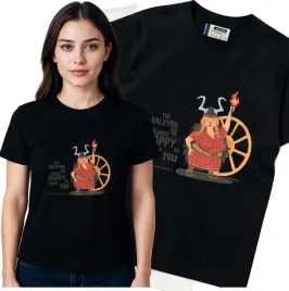 koszulka-damska-czarny-bawelna-t-shirt-m-nadruk