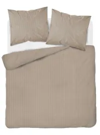 posciel-adamaszkowa-220x200-taupe-bezowa-ciemna-jednobarwna-paski-1-cm-pure