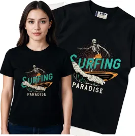 koszulka-damska-czarny-bawelna-t-shirt-s-nadruk