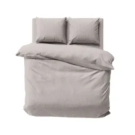 posciel-adamaszkowa-220x200-bezowa-jednobarwna-paski-1-cm-pure