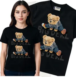 koszulka-damska-czarny-bawelna-t-shirt-l-nadruk