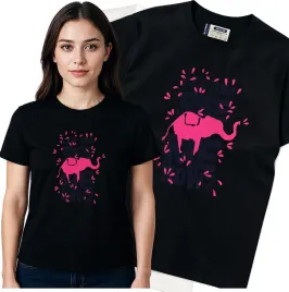 koszulka-damska-czarny-bawelna-t-shirt-m-nadruk