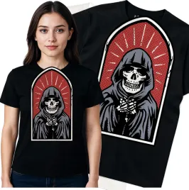 koszulka-damska-czarny-bawelna-t-shirt-s-nadruk