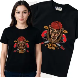 koszulka-damska-czarny-bawelna-t-shirt-m-nadruk